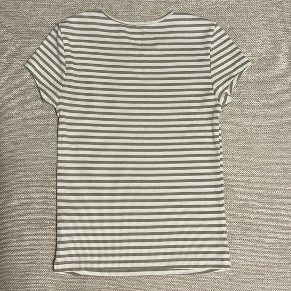 American Eagle Striped Ribbed Tee - Picture 2 of 4